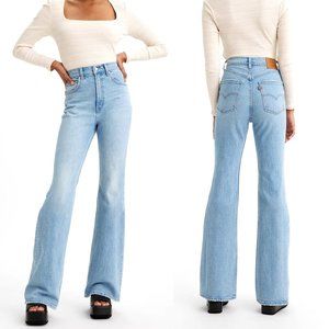 LEVI'S PREMIUM 70's High Flare Jeans Light Wash 29 x 30 High Rise Bell Bottom